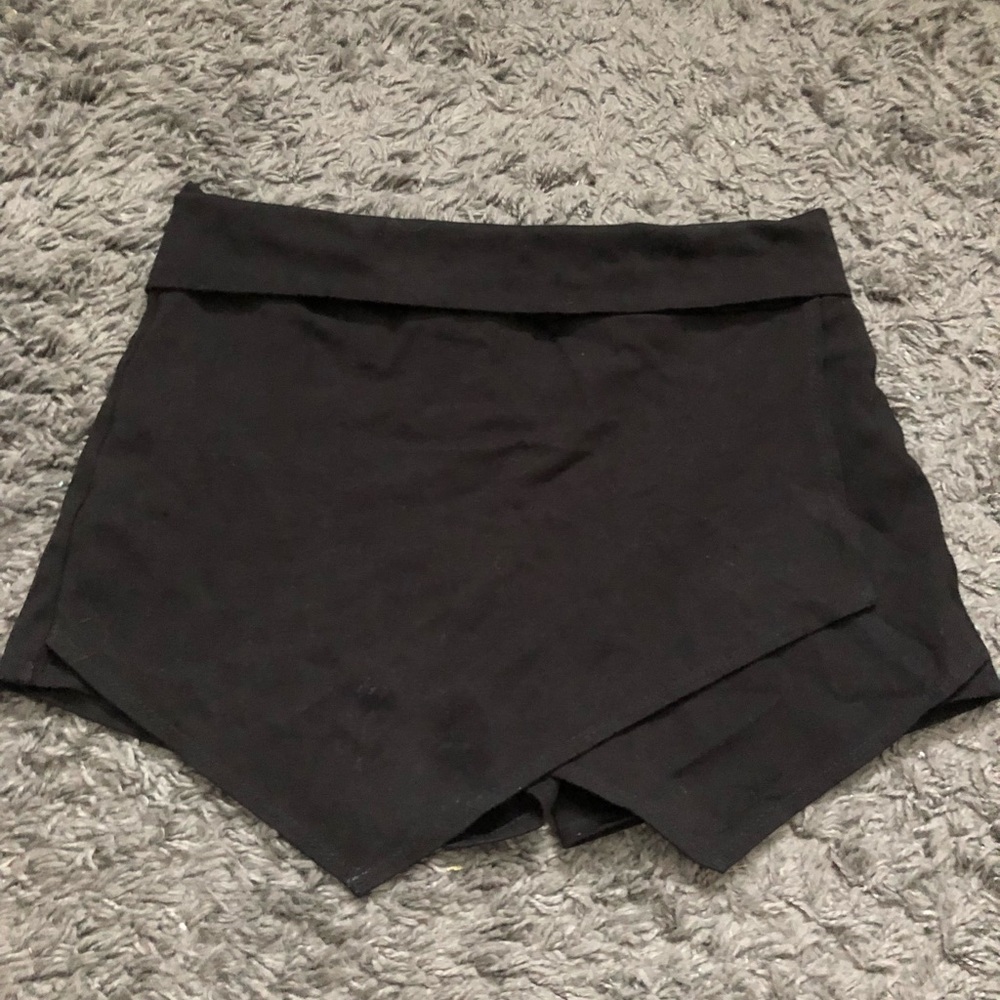 Black envelope skirt